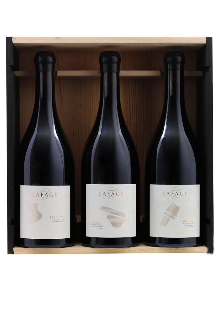 Coffret Bois  Les Parcellaires  - Domaine Lafage 2015